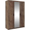Šatní skříň Enja 3D se zrcadlem, dub lefkas