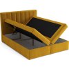Čalouněná postel LUCINI BOX 140x200, s úložným prostorem, výběr látek (Potah bluvel 10)