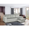 Rohová sedací souprava LINDA UNI rozkládací s úložný prostorem, světle šedá Paros 5