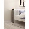 Čelo postele Simplicity 136 beton/bílý lesk