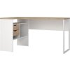 Rohový psací stůl Felix 118 bílá/jackson hickory