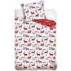 Povlečení Vánoční sobi (Velikost jednolůžko 140x200 + 70x90 cm)