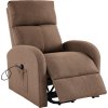 Relaxační polohovací křeslo, světle hnědá, NERIS