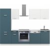 Kuchňská linka Todor 270 modrá/bílá + PD 210 bílá