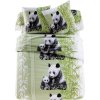 Povlečení Panda s potiskem, polybavlna (Velikost povlak na polštář 65x65 cm)
