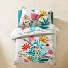 Povlečení s potiskem květin Garden (Velikost povlak na přikrývku 140x200 cm)