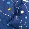 Dětské povlečení Cesta do vesmíru, bavlna (Velikost napínací prostěradlo 90x190 cm)