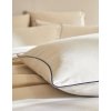 Flanelové povlečení s kontrastní paspulkou z kolekce Intemporelle (Velikost klasická plachta 180x290 cm)