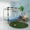 futal postel drevena 90x200 cierna ai03