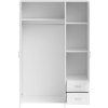 Skříň BASE 3D2Z šatní, 120cm (Varianta bílá)