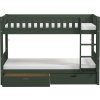 Patrová postel s úložným prostorem Viggo zelená