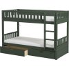 Patrová postel s úložným prostorem Viggo zelená