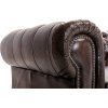 Pohovka Chesterfield Classic 2 kůže hnědá