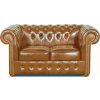 Pohovka Chesterfield Classic 2 kůže koňak