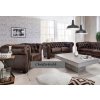 Sedací souprava Chesterfield Lord 3+1+1 kůže hnědá