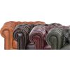 Sedací souprava Chesterfield Lord 3+2+1 kůže hnědá