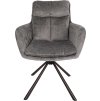 Křesílko HENDI otočné (Odstín černá, Sedák harmony 90 šedá)