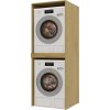 Skříňka na pračku a sušičku Pema TWIN dub artisan