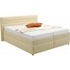 Postel KOSKA 180 cm s roštem a úložným prostorem (Varianta alkantara béžová)