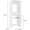 Skříňka na pračku a sušičku Pema TWIN bílá