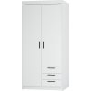 Skříň Enja 2D3S bílá