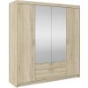 Skříň Enja 4D2S se zrcadlem dub sonoma