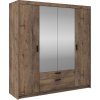 Skříň Enja 4D2S se zrcadlem dub lefkas