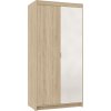 Skříň Enja 2D s jedním zrcadlem dub sonoma