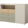 Komoda Yuva R8 béžová/dub/eukalyptus