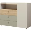 Komoda Yuva R9 béžová/dub/eukalyptus