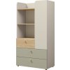 Knihovna Yuva R6 béžová/dub/eukalyptus