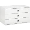 Komoda MELBOURNE 3zás. (Varianta bílý)