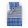 Bavlněné povlečení Campus modré (Velikost 2x povlak na polštář 40x40 cm)