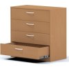 BRADOP Komoda sestavy Office C532 (Barevné provedení P - PŘÍRODNÍ)