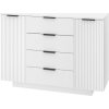 Komoda K-6 MDF (Barva bílá)