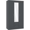 Šatní skříň III "MONIKA" (Barva antracit)