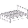 Postel 140 cm RIMOTTO, dub Wotan