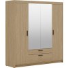 Skříň Enja 4D2S se zrcadlem dub olejovaný