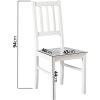 Jídelní židle Bosberg IV D - bílá