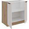Kuchyňská skříňka Selva 80 D 2F dub artisan/kašmír
