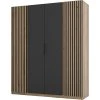 Skříň Keny IX - dub evoke/černá