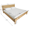 bedia postel drevena d k new