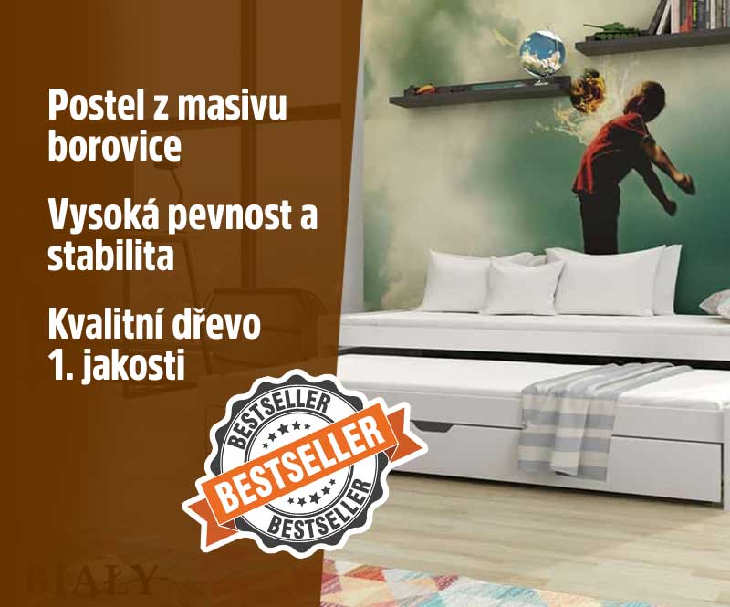 Dřevěná postel z masivu
