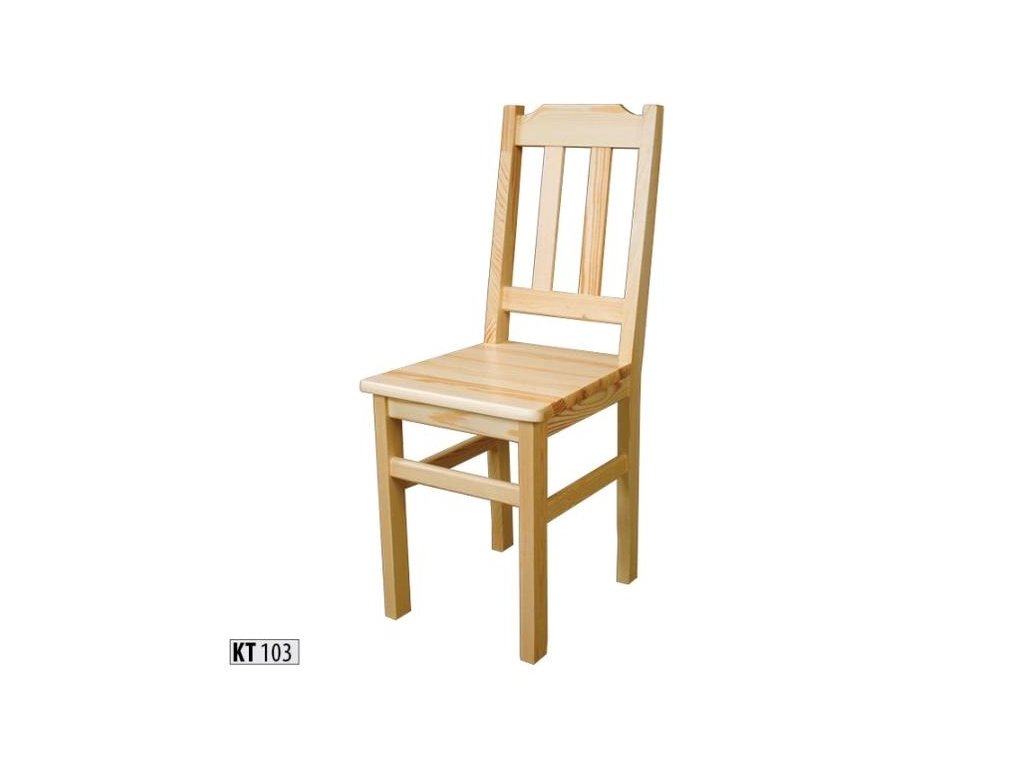 Dřevěná jídelní židle BM103 borovice masiv ⭐ | Skladem | NÁBYTEK-DŘEVĚNÝ.cz