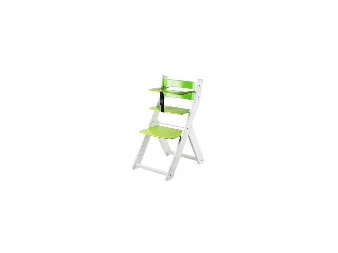Rostoucí židle Luca kombi -L02 bílá/zelená s ergonomickým sedákem
