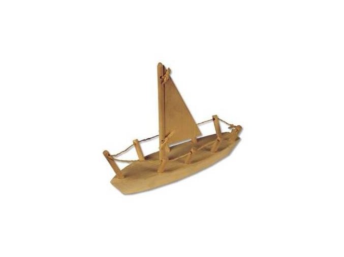 Dřevěná hračka lod-plachetnice D108