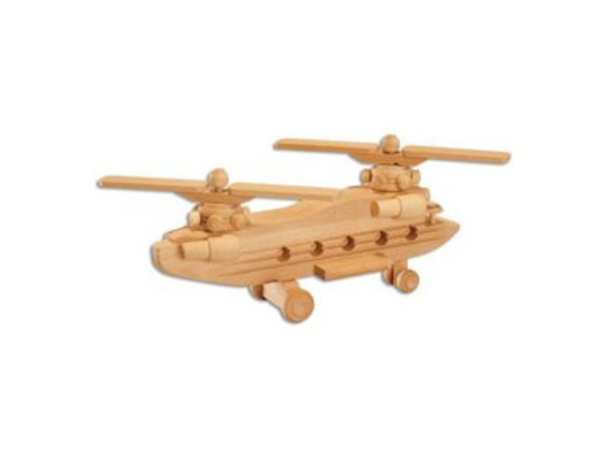 Dřevěná hračka-vrtulník D101