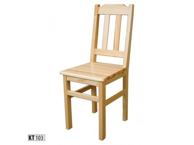 Dřevěná jídelní židle BM103 borovice masiv