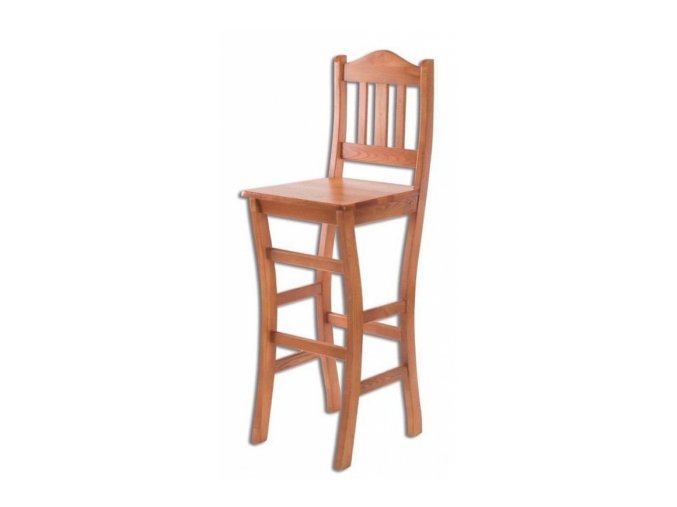 Dřevěná barová židle BM111 borovice masiv