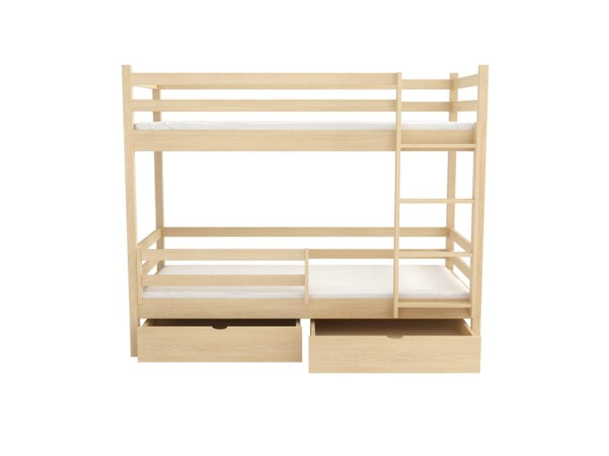WOOD 8 patrová postel 90x190 cm masiv
